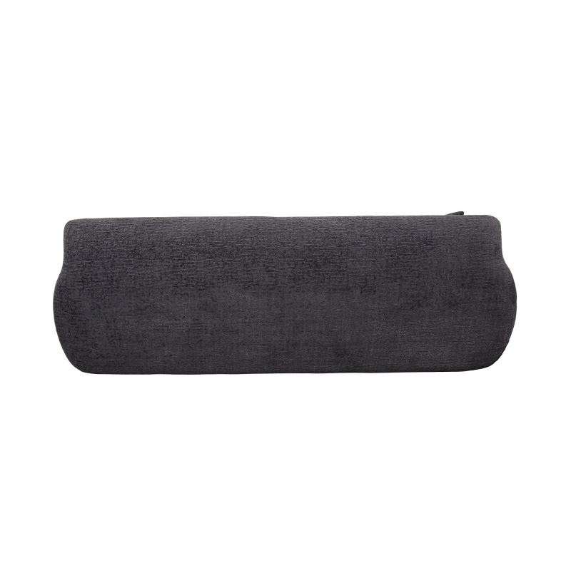 3–4 Seater Full-Foam Sofa in Dark Gray Jacquard Chenille Fabric
