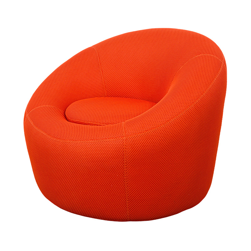 Single Full-Foam Eggshell-Shaped Enveloping Sofa with Breathable Mesh Fabric