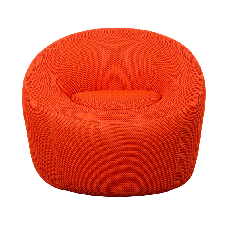 Single Full-Foam Eggshell-Shaped Enveloping Sofa with Breathable Mesh Fabric